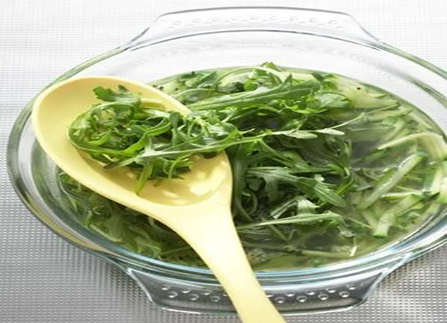 Soupe de courgettes à la roquette