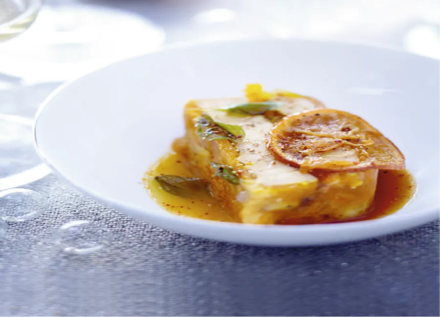 Terrine de foie gras et gelée d'agrumes