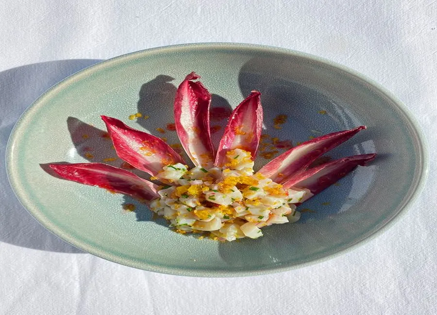 Tartare de saint-jacques à la grenade