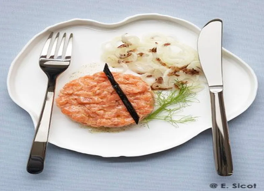 Tartare de saumon à la vanille