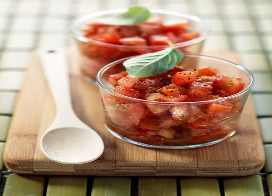Tartare de tomates, concombres et guacamole