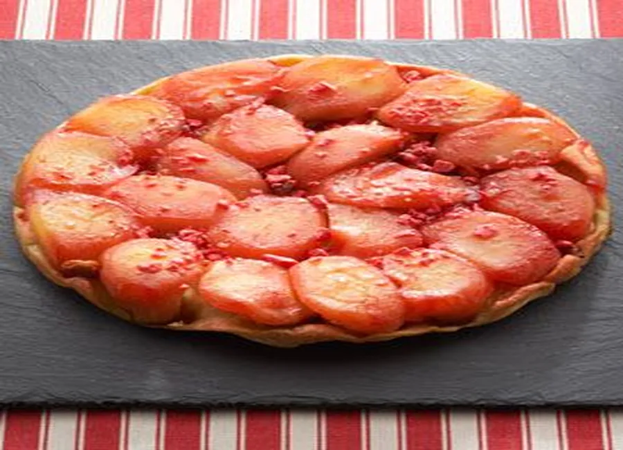 Tarte tatin rosée
