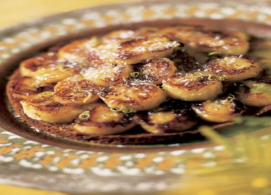 Tarte à la banane et à la cardamome