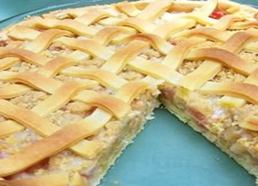 Tarte à la rhubarbe du nouveau-brunswick