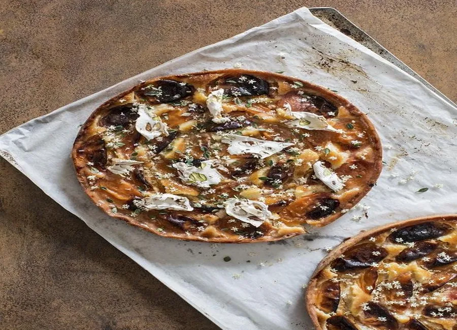 Tarte abricot-nougat