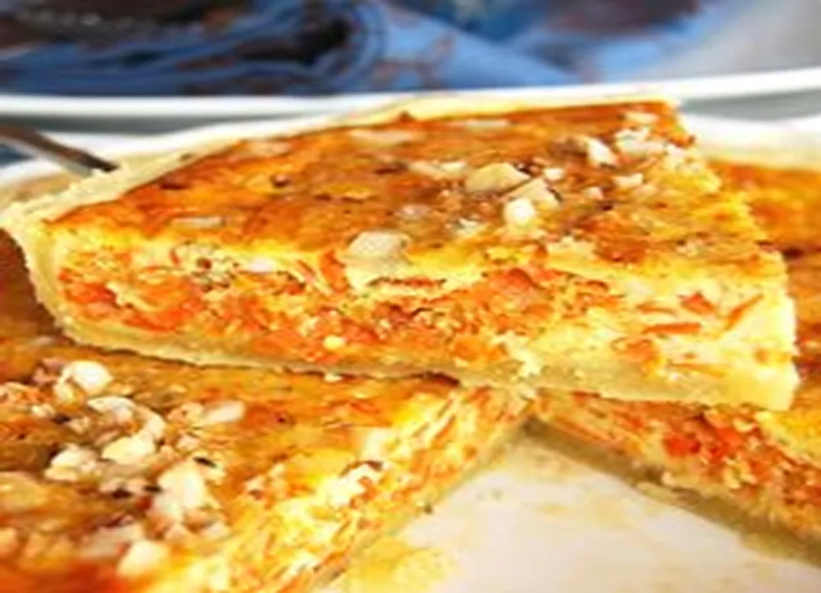Tarte aux carottes et au gingembre