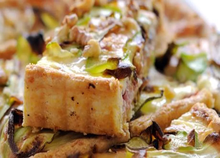 Tarte aux courgettes et aux figues
