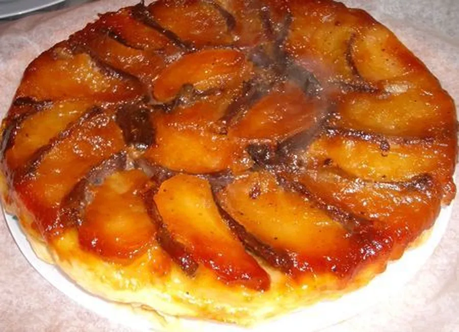 Tarte tatin au magret de canard séché