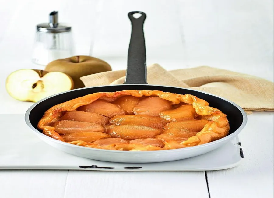Tarte tatin pomme et caramel sans four