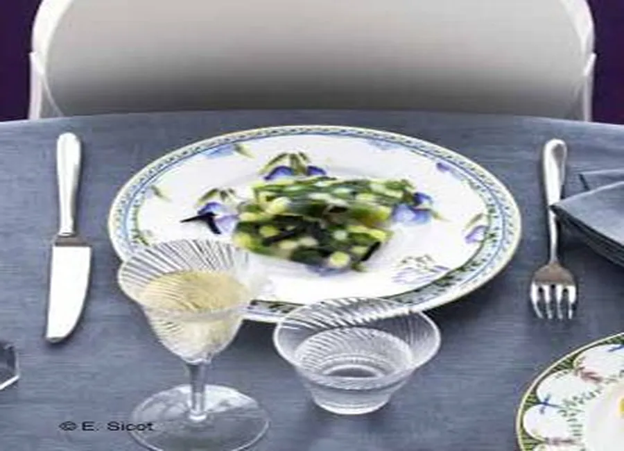 Terrine de poireaux aux truffes, vinaigrette balsamique