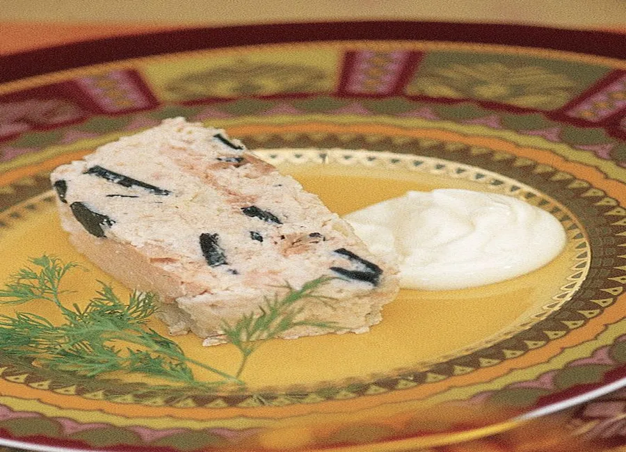 Terrine de saumon truffé