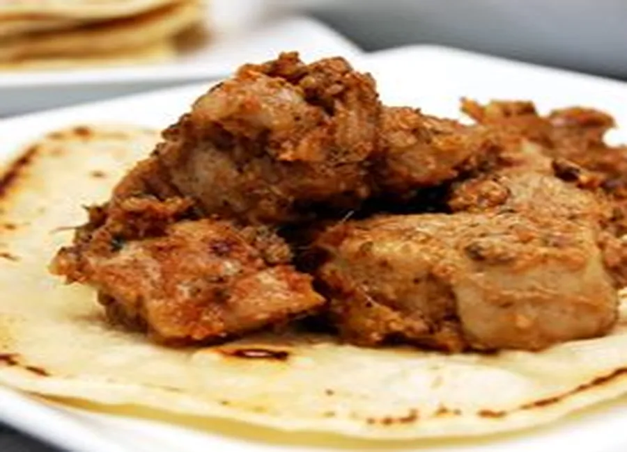 Tikka de porc et chapati