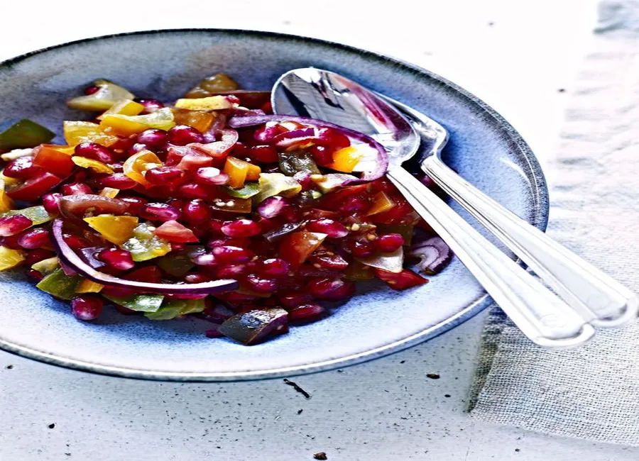 Tomates au vinaigre de ciboulette
