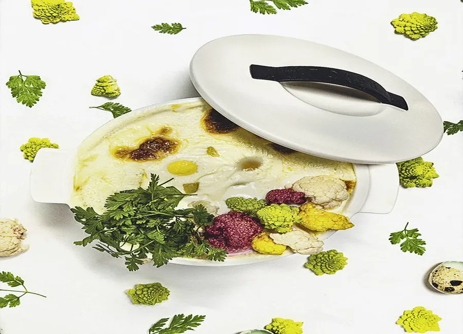 Tome au thé et oeufs de caille coulants
