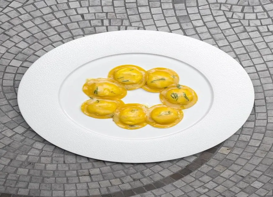 Tortelli ricotta, citron et menthe