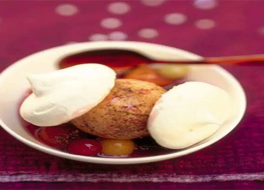 Vacherin glace et fruits