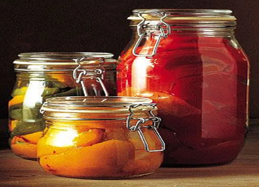 Conserve de poivrons grillés au vinaigre