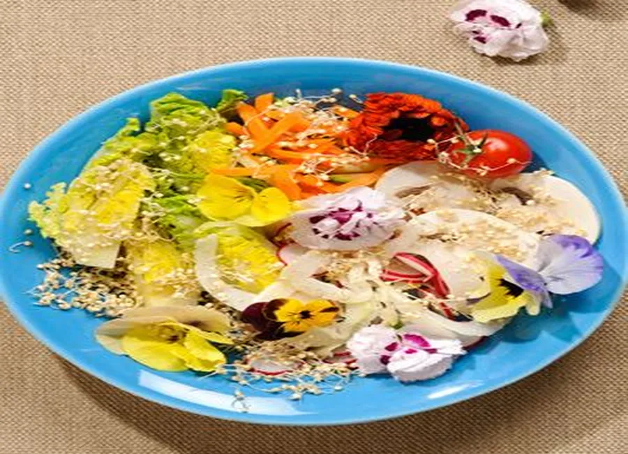 Crudités aux fleurs