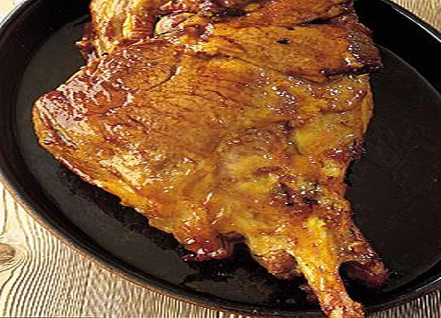 Gigot glacé au miel