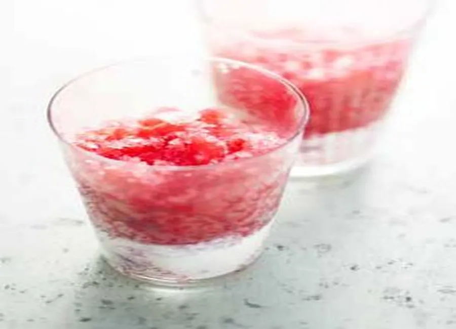 Granité de framboises