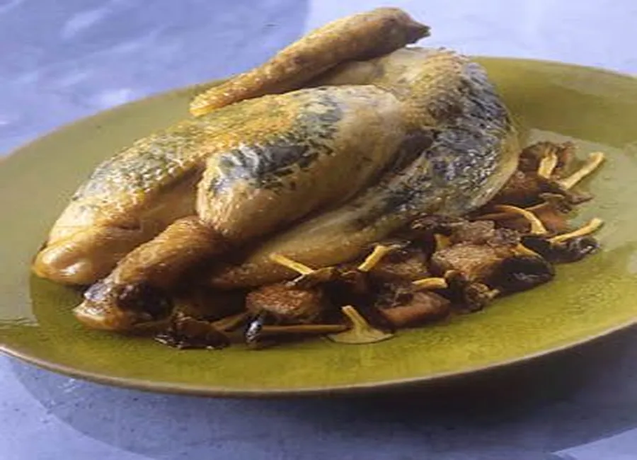 Poulet au beurre d'herbes