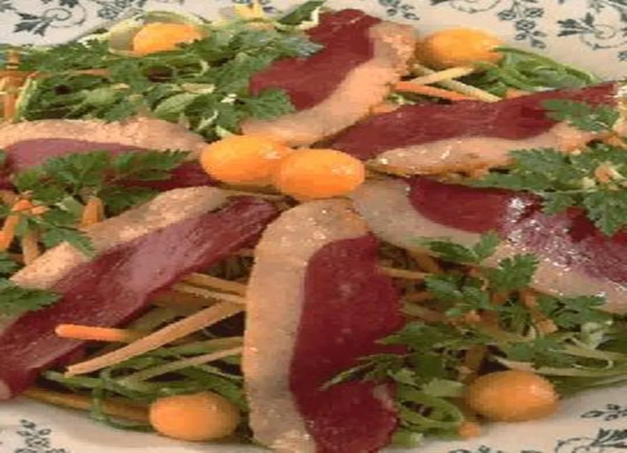 Salade de canard et gingembre