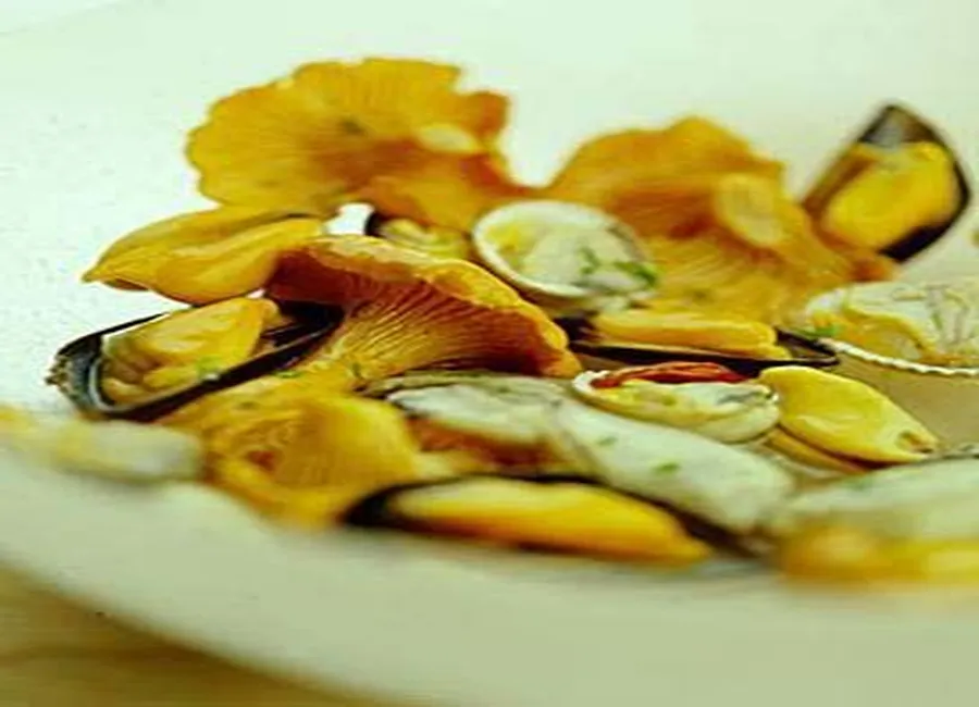 Salade de coquillages aux girolles