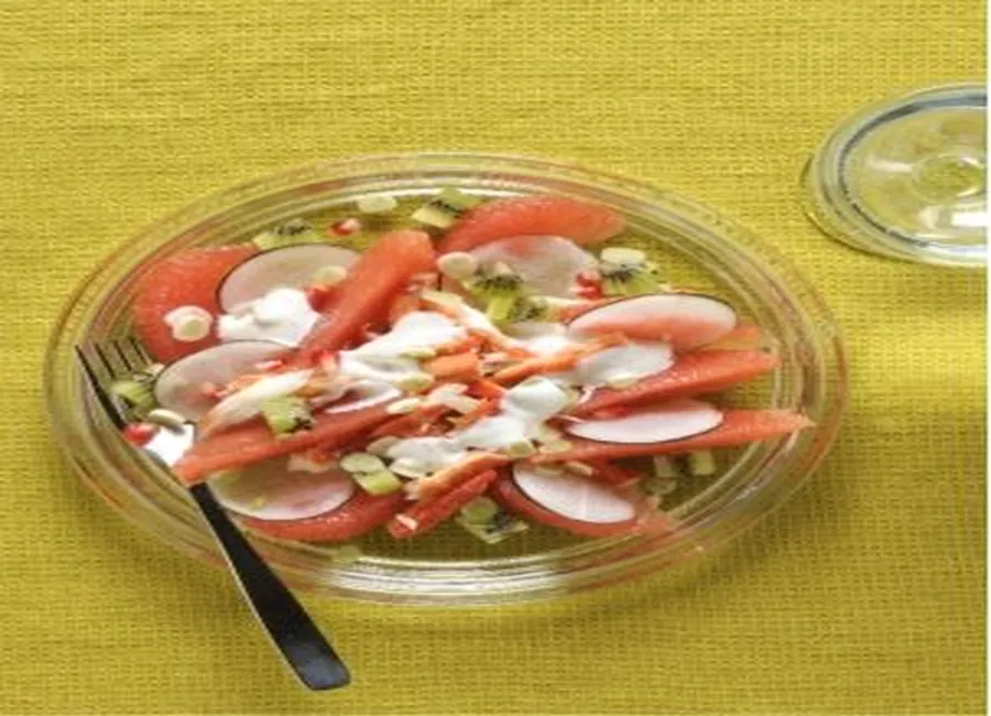 Salade de pamplemousse au crabe