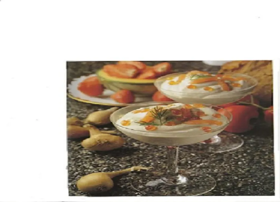 Sorbet aux oeufs de saumon