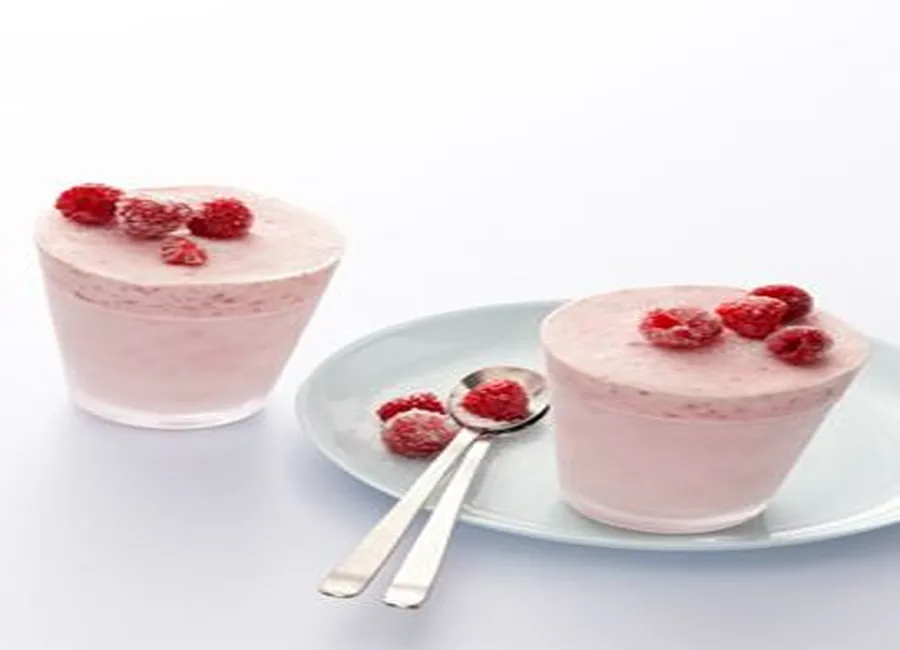 Soufflés glacés aux framboises