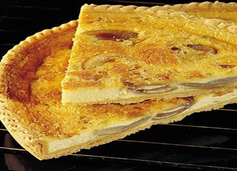 Tarte aux échalotes et au parmesan