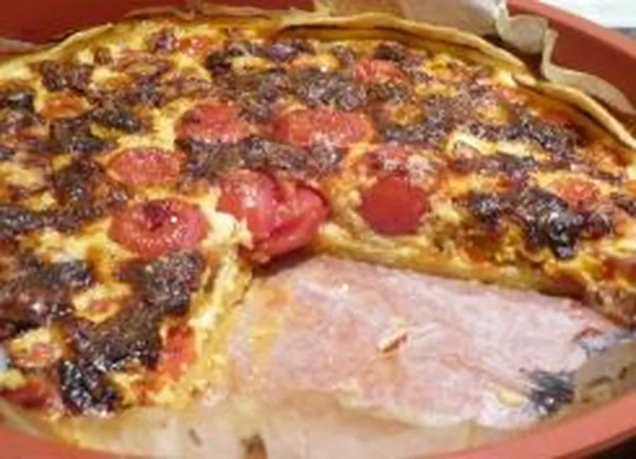 Tarte aux couleurs d'italie