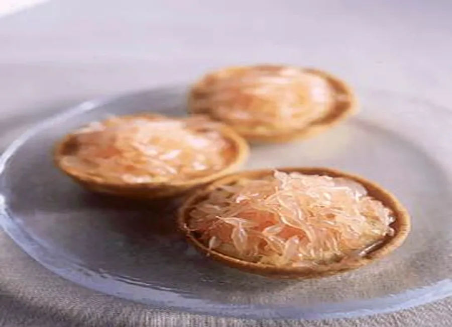 Tartelettes au pamplemousse rose