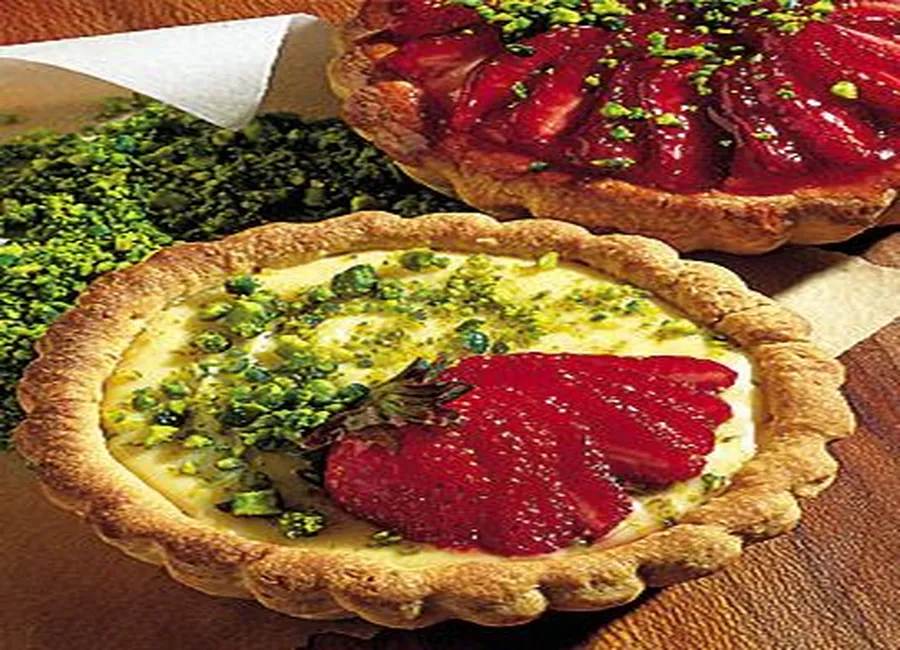 Tartelettes aux fraises aux pistaches