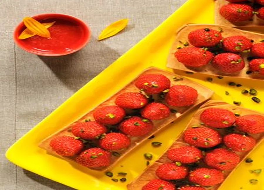 Tartelettes croquantes aux fraises