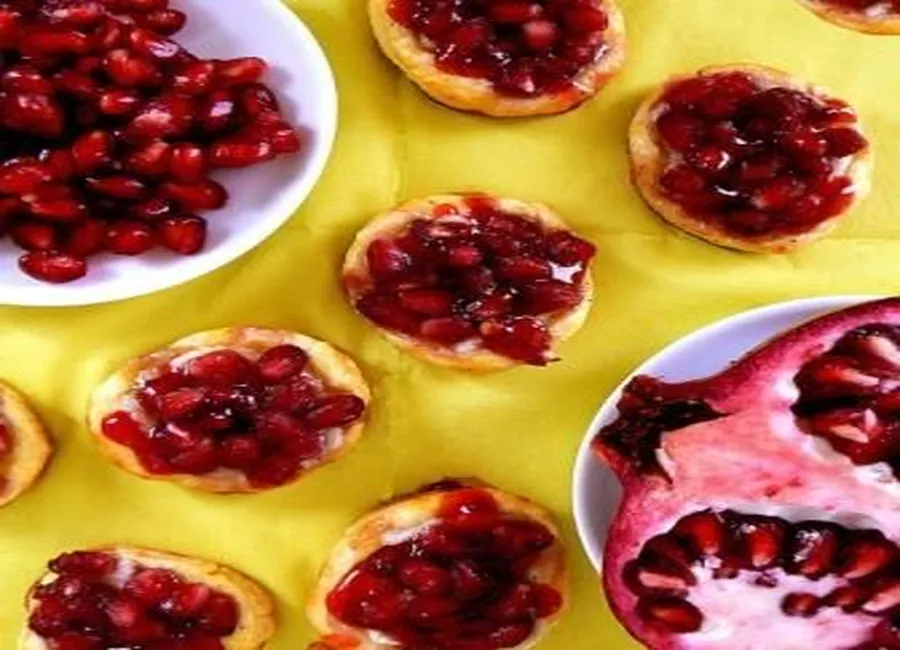 Tartelettes à la grenade & vanille