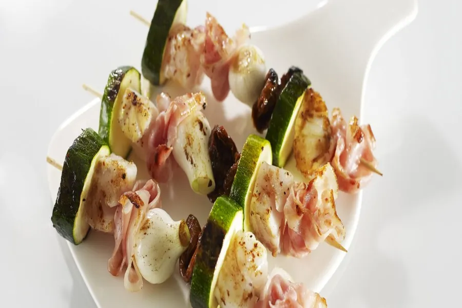 Brochettes de lieu jaune