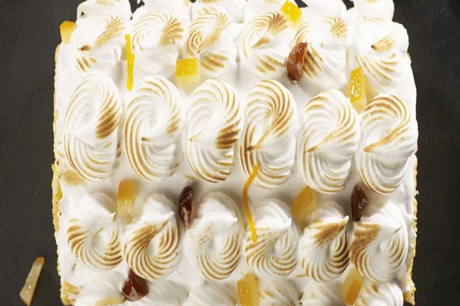 Bûche meringuée à l'orange