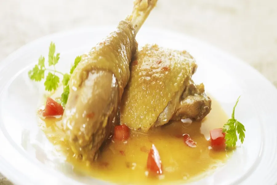 Fricassée de volaille de bresse au vinaigre