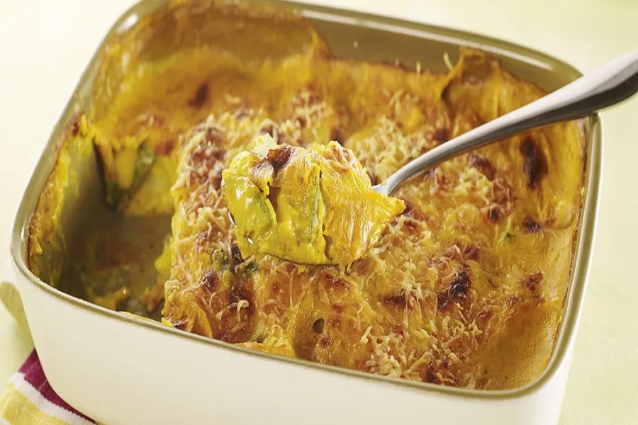 Gratin de courgettes et de pommes de terre au curry