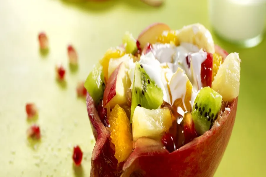 Salade de fruits au lait de coco