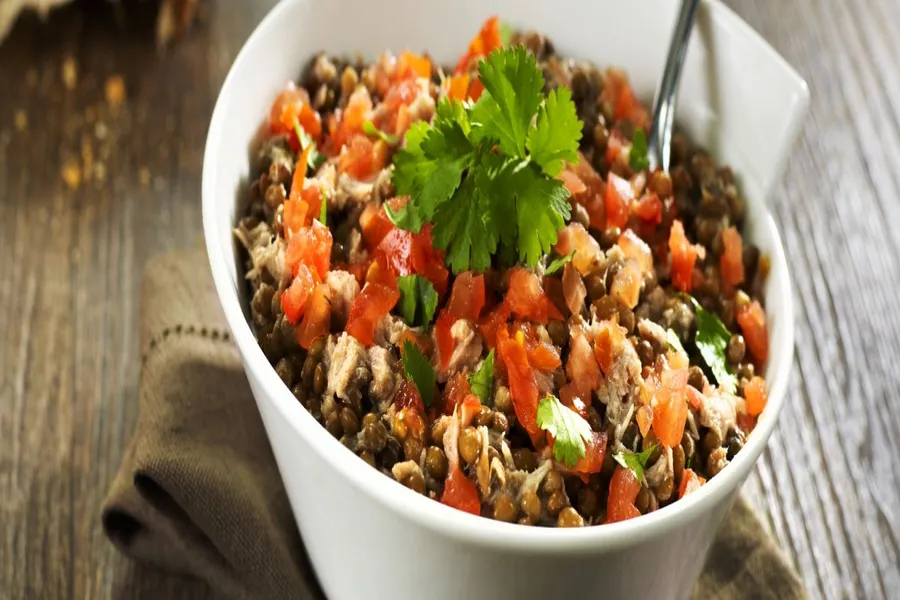 Salade de lentilles au thon