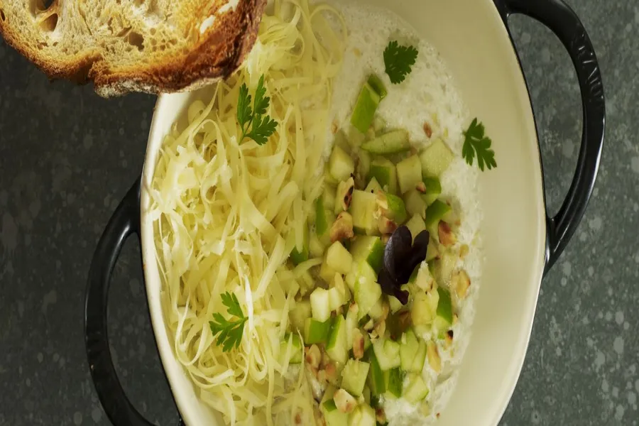 Spoon poulette et vin jaune, comté 36 mois