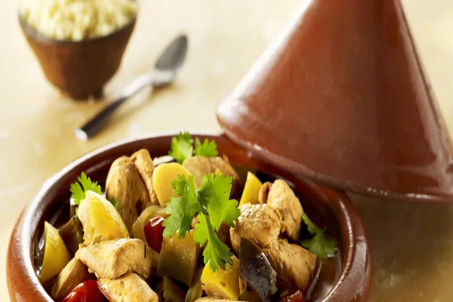 Tajine de poulet au citron