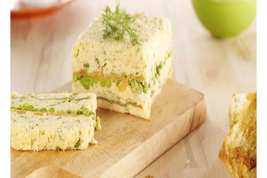 Terrine de poisson aux légumes printaniers