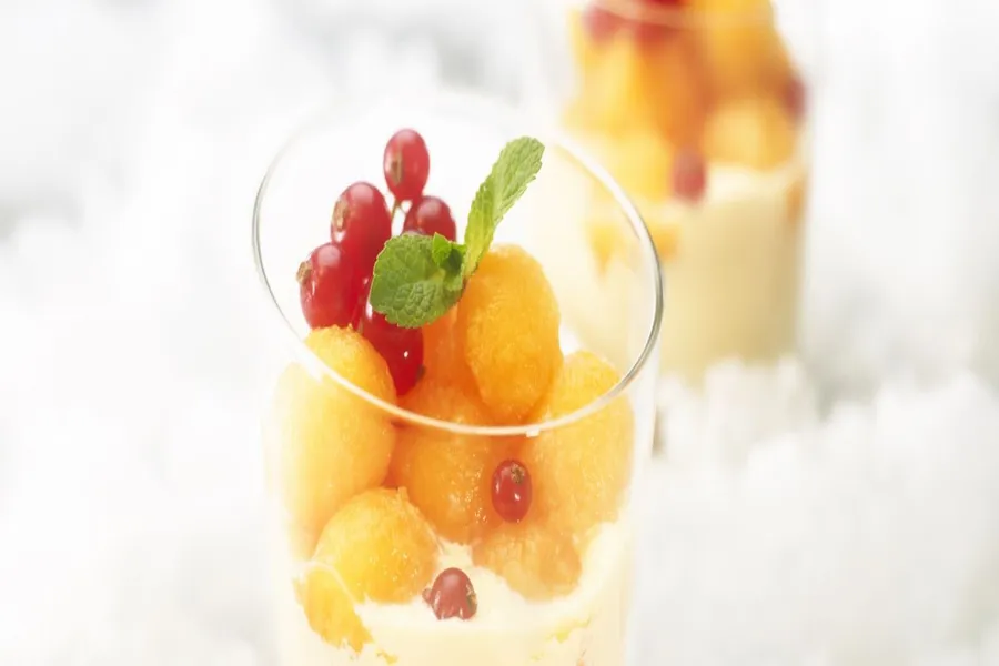 Velouté de melon au muscat de beaumes de venise