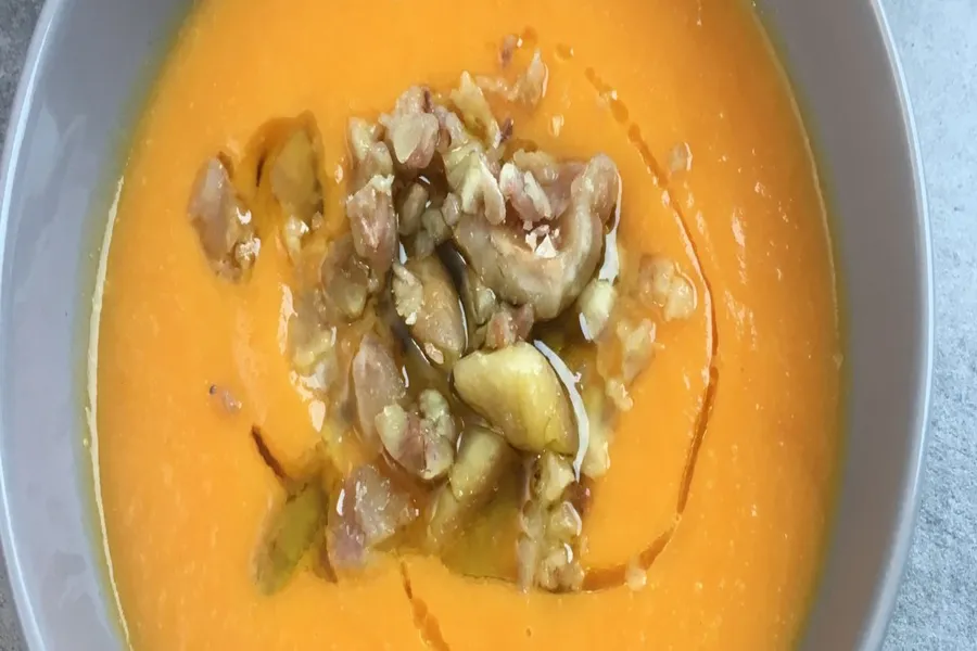 Velouté de potiron au lait de coco