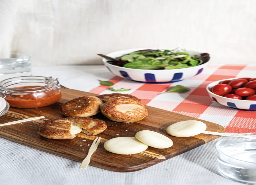 Galets croustillants de mini babybel