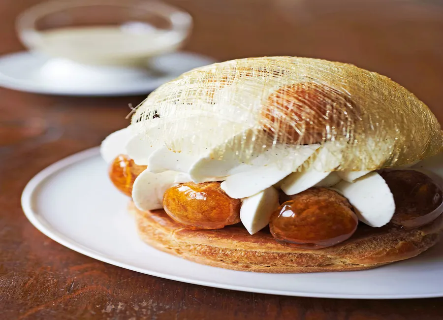 Saint-honoré, crème chiboust à la vanille