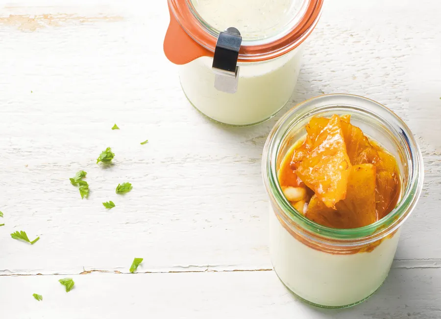 Panna cotta à l’ananas